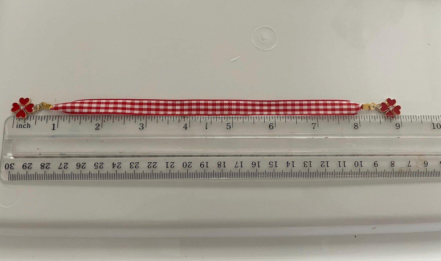 9-Inch Ribbon Bookmark with Dual Charms