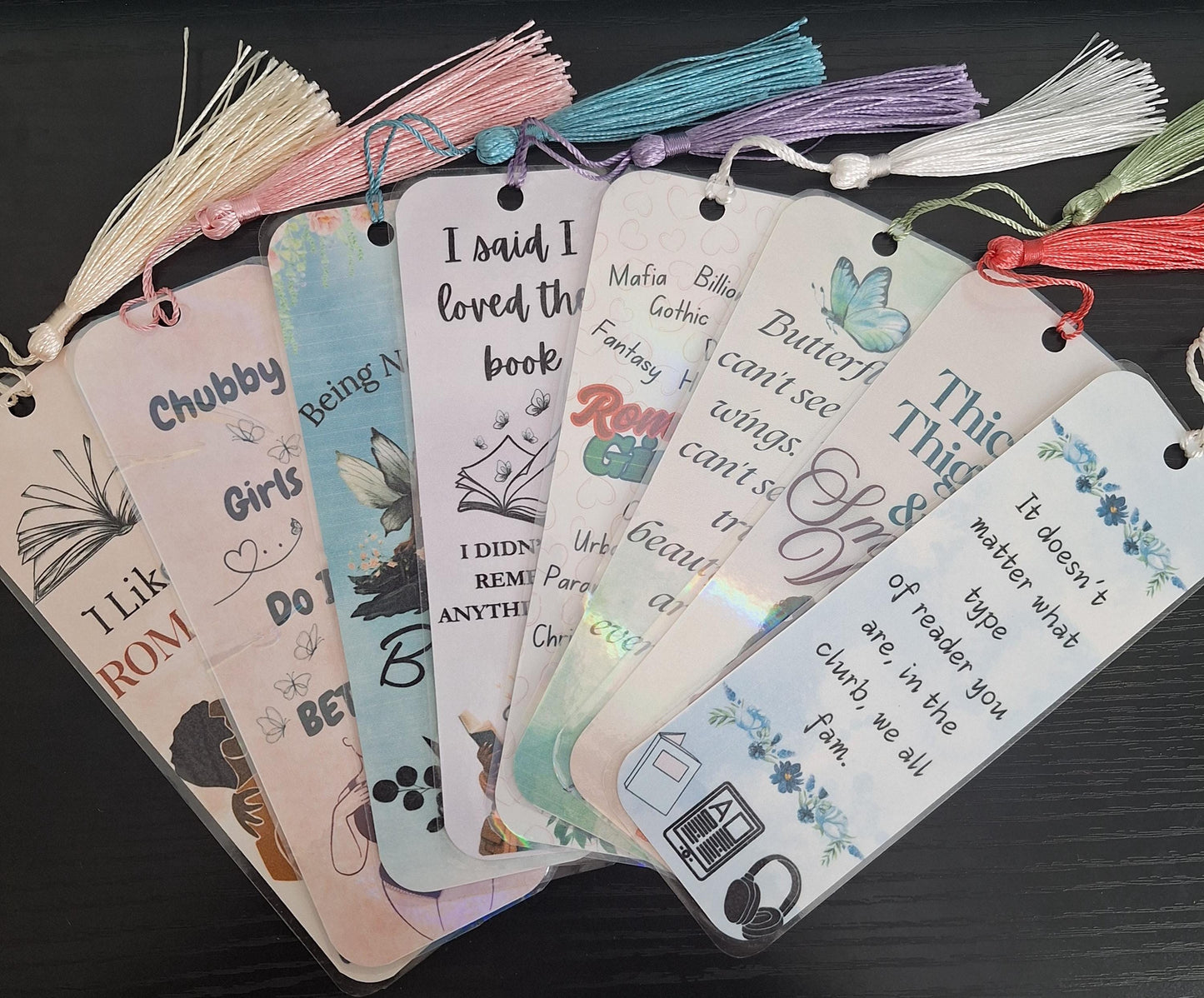 Laminated Bookmarks with Tassels – Full Color Designs