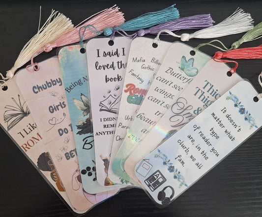 Laminated Bookmarks with Tassels – Full Color Designs