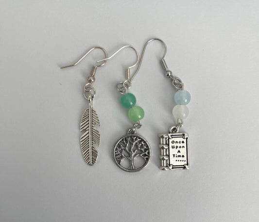 Elegant 2-Inch Alloy Dangle Earrings – Choose Your Charm